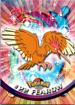 1999 Topps Pokemon #22 Fearow TV Animation Edition Series 1 Random Logo LP - Image 1