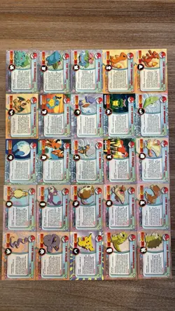 BLUE LOGO Topps Pokemon TV Animation Series 1 Nearly Complete Set Card Lot - Image 2
