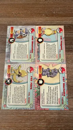 GOOD CONDITION Topps Pokemon TV Animation Series 1 Sun Ray Foil Sunray Card Lot - Image 2