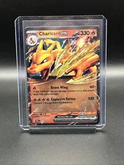 Pokemon TCG Charizard Ex-161 Scarlet & Violet Promo-Holo Card M/Nm Condition - Image 1