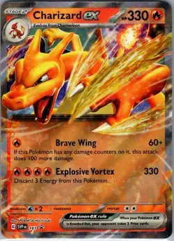 Pokemon TCG Charizard Ex-161 Scarlet & Violet Promo-Holo Card M/Nm Condition - Image 1