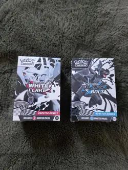 Pokemon TCG Scarlet & Violet Black Bolt and White Flare Booster Bundle -New PAIR - Image 1