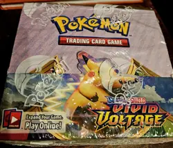Pokemon Sword & Shield Vivid Voltage Booster Box 36 Packs New And Sealed - Image 1