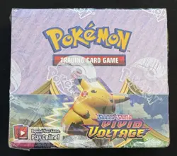 Brand New Sealed Pokemon Sword Shield Vivid Voltage Booster Box Fast Ship 820650817496 - Image 1