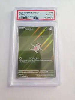 2024 Pokemon Ssp En-Surging Sparks Illustration Rare Slakoth #212 PSA 10 - Image 1
