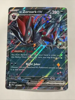 N's Zoroark ex 098/159 Sv09: Journey Together Holo Pokemon TCG NM - Image 1