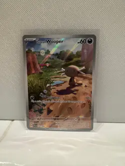 Paldean Wooper 102/094 Phantasmal Flames Illustration Rare Full Art Pokemon Card - Image 1