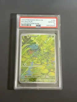 Pokemon TCG Bulbasaur Scarlet & Violet 151 Art Rare Card 166/165 PSA 10 Gem MNT - Image 1