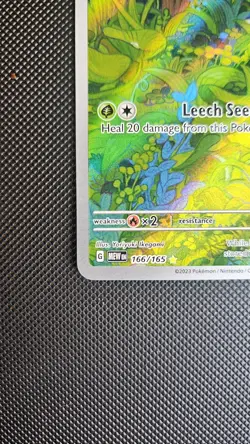 Pokemon TCG Bulbasaur Scarlet & Violet 151 Art Rare Card 166/165 - Image 2