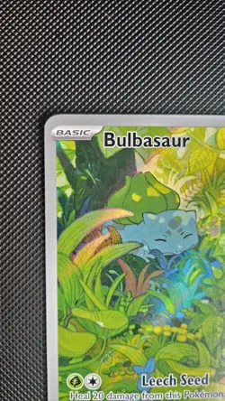 Pokemon TCG Bulbasaur Scarlet & Violet 151 Art Rare Card 166/165 - Image 3