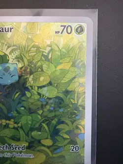 Pokemon TCG Bulbasaur Scarlet & Violet 151 Full Art Rare Card 166/165 - Image 4