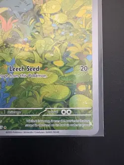 Pokemon TCG Bulbasaur Scarlet & Violet 151 Full Art Rare Card 166/165 - Image 5