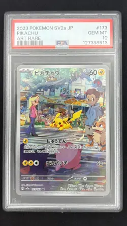 Pikachu 173/165 - SV2a Pokemon 151 - Graded PSA 10 GEM MT Japanese Art Rare - Image 1