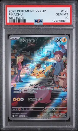 Pikachu 173/165 - SV2a Pokemon 151 - Graded PSA 10 GEM MT Japanese Art Rare - Image 3