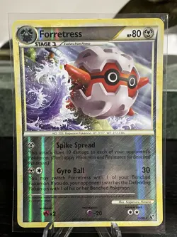 Forretress 13/90 LP Reverse Holo Rare Undaunted 2010 Pokemon Card LP/MP - Image 1