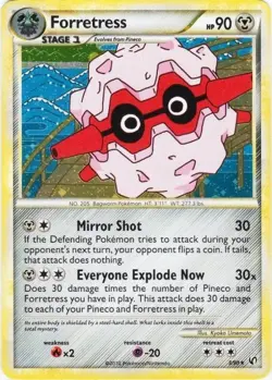 Forretress - 3/90 - Undaunted Reverse Holo - NM - Pokemon - Read Description - Image 1