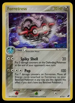 Forretress - 6/115 - Ex Unseen Forces Reverse Holo Rare Pokemon Card -- NM - Image 1