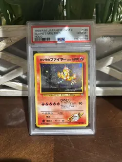 Blaine's Moltres #146 PSA 10 - Japanese Gym 2 - JP Pokemon Card - US Seller - Image 1