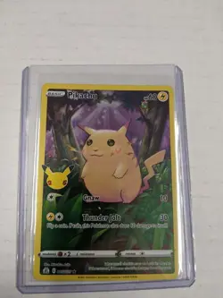 PIKACHU (FULL ART) 005/025 - 2021 25TH ANNIVERSARY CELEBRATIONS POKEMON - Image 2