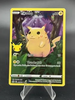 Pikachu - 005/025 Celebrations 25th Anniversary - Full Art - LP - Pokemon TCG - Image 1