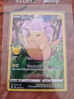 Pokemon TCG 25th Anniversary Celebrations Full Art Holo Pikachu 005/025 - NM - Image 1