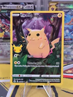 Pokemon TCG 25th Anniversary Celebrations Full Art Holo Pikachu 005/025 #2 - Image 1