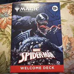 Magic: The Gathering Spider-Man Welcome Deck Venom Black Sealed Brand New - Image 1