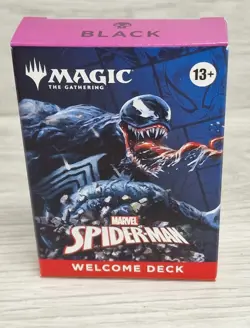 MTG Magic The Gathering Marvel Spider-Man Venom Welcome Deck - Black - Image 1