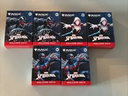 Magic The Gathering Spider-Man Welcome Deck Nycc 2025 Mtg 2 Red 2 Blue 2 Black - Image 1