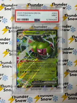 ⚡❄ 2025 Pokemon DRI EN #003 Yanmega ex PSA 9⚡❄ - Image 1