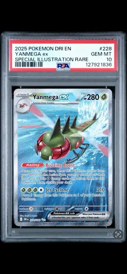 PSA 10 YANMEGA EX 228/182 SPECIAL ILLUSTRATION RARE DESTINED RIVALS POKEMON - Image 1