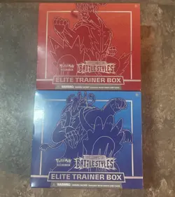 Pokemon Sword & Shield Battle Styles Elite Trainer Box ETB Lot of 2 New Sealed - Image 1