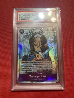 2024 ONE PIECE OP07-500 YEARS IN THE FUTURE TREASURE RARE TRAFALGAR LAW PSA 10 - Image 3
