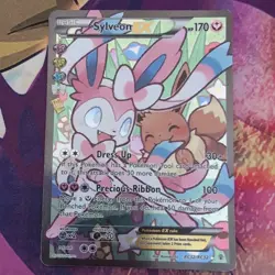 Sylveon EX RC32/RC32 Full Art Holo Pokemon Generations Radiant Collection - Image 1