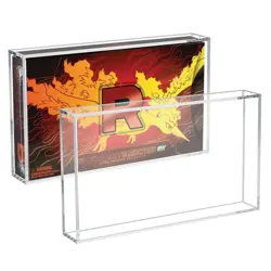 Acrylic Case Pokemon Team Rockets Moltres ex Ultra Premium Collection UPC - Image 1