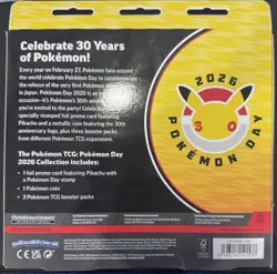 Pokemon TCG: Pokemon Day 2026 30th Anniversary Collection Box Sealed - Image 2