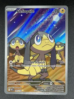 Pokemon TCG Helioptile 143/132 Me01: Mega Evolution Holo - Image 1