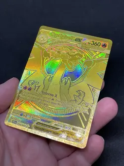 Pokemon TCG - Mega Charizard X EX 130/094 - Phantasmal Flames Gold Ultra Rare - Image 1