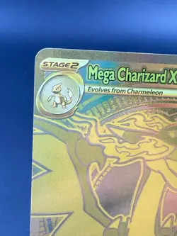 Pokemon TCG Gold Mega Charizard X EX 130/094 Phantasmal Flames NM - Image 2