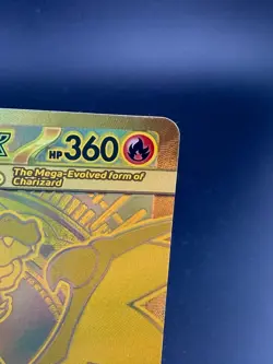 Pokemon TCG Gold Mega Charizard X EX 130/094 Phantasmal Flames NM - Image 3