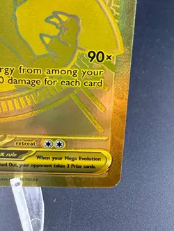 Pokemon TCG Gold Mega Charizard X EX 130/094 Phantasmal Flames NM - Image 4