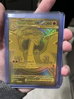 🔥 Mega Charizard X ex Gold 130/094 - Phantasmal Flames Pokemon TCG | Ultra Rare - Image 1