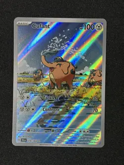 Cufant Full Art Illustration Rare Pokemon TCG Shrouded Fable Card 076/064 - Image 1