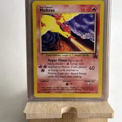 Pokemon TCG Moltres 21 Black Star Promo Card 2000 Movie Promo - NM/M - Image 1