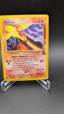Pokemon TCG Moltres Black Star Promo #21 WOTC 2000 - Image 1