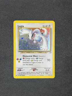 Pokemon TCG Lugia 9/111 Neo Genesis Holo Unlimited [HP-Damaged] - Image 1