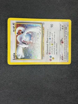 Pokemon TCG Lugia 9/111 Neo Genesis Holo Unlimited [HP-Damaged] - Image 2