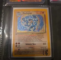 Pokemon Card Machamp Holo 8/102 1st Edition Base Set WOTC LP - Image 5