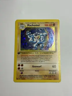 Machamp (Machomei German) #8/102 Base Set Holo Rare 1st Edition Pokemon Card LP+ - Image 1
