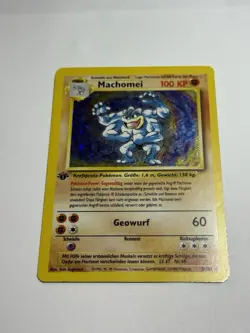 Machamp (Machomei German) #8/102 Base Set Holo Rare 1st Edition Pokemon Card LP+ - Image 2